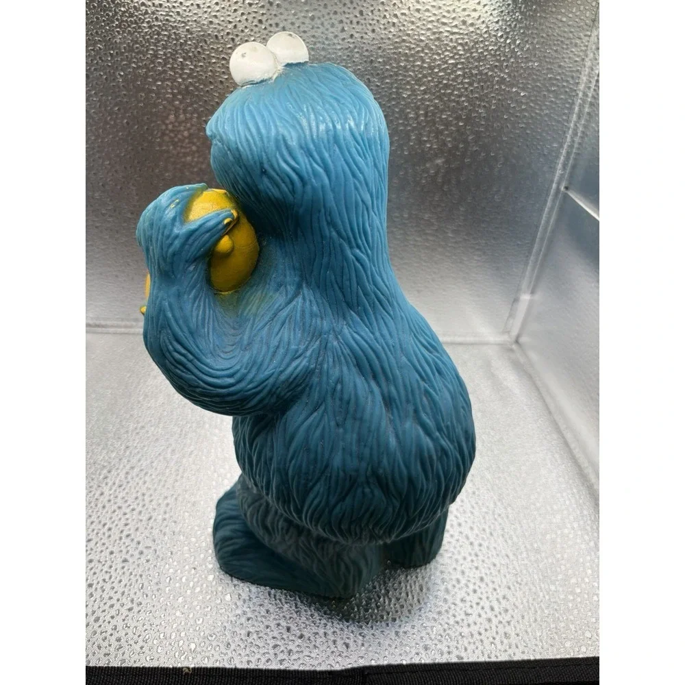 Vintage Illco Sesame Street Cookie Monster Coin Bank Complete w/Stopper 9